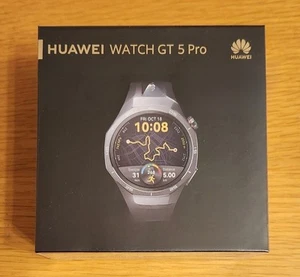 Huawei Watch GT 5 Pro 46mm Black Smartwatch with AMOLED Display, Fitness Tracker - Photo 1 sur 13