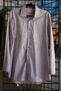 Burberry London Men’s Striped Button-Up Dress Shirt Size 42 (L / 16.5-17”) - Picture 1 of 5