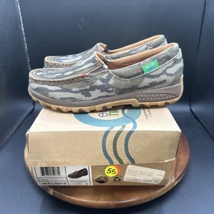 Twisted X Damengröße 7,5 Slipper Autofahrer-Mokassins Camouflage Schuhe Cellstretch WXC0010 - Bild 1 von 9