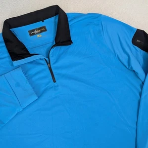 LoudMouth Sweatshirt Men's XL Pullover Blue 1/4 Zip Golf Performance - Picture 1 of 13
