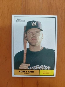 Corey Hart 2010 Topps Heritage High Number stampa corta SP #454 Milwaukee Brewers - Foto 1 di 2