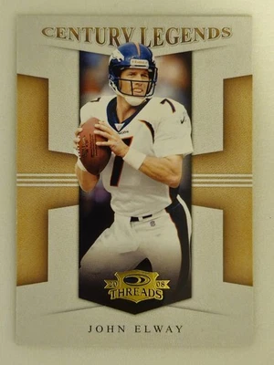 2008 Donruss Threads - Century Legends John Elway #CL-14 - Image 1 of 2