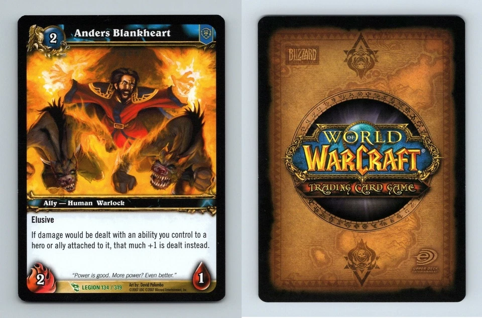 Anders Blankheart #134/319 March Of The Legion Uncommon Warcraft 2007 TCG Card - Image 1 of 1