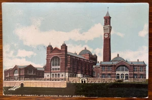 BIRMINGHAM UNIVERSITY 1ST SOUTHERN MILITARY HOSPITAL Antique 1916 Photo PostCard - Picture 1 of 2