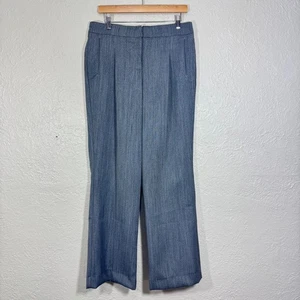 Anthro Isabella Vogel Hose weites Bein 10 Wolle Portugal minimal Karriere Arbeit Luxus - Bild 1 von 12