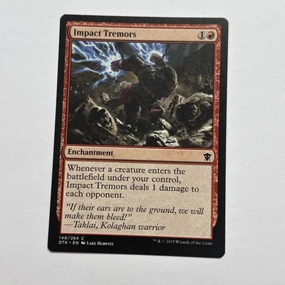 Impact Tremors - Magic the Gathering MtG - Dragons of Tarkir - LP - Image 1 of 2