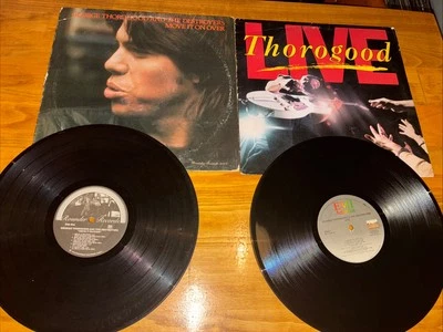 George Thorogood~Lot of 2 LP’s: Move it on Over (Rounder)~LIVE(EMI) Blues Rock Foto 1 de 4