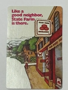 Vintage STATE FARM INSURANCE Advertising Single Swap Playing Cards PC94 - Picture 1 of 2