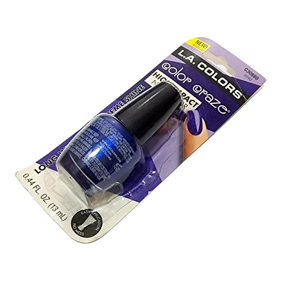 L.A. Esmalte de uñas COLORS Color Craze, 0,44 fl. OZ - Azul Oscuro Nuevo Envío Gratis Foto 1 de 3
