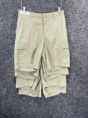 Lote de 4 Pantalones Cortos Edwards Garment Carga Hombres Talla 32 Beige Bolsillos Ropa de Trabajo Exterior Foto 1 de 4