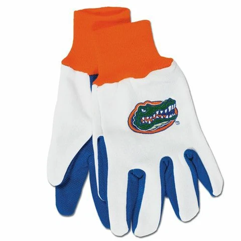 FLORIDA GATORS BLUE AND WHITE LOGO GLOVES Cover