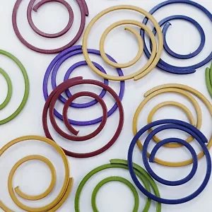 12 Heritage Spirale Büroklammern Spiralen 5 clrs Stanzen Sammelalbum Junk Journal - Bild 1 von 4