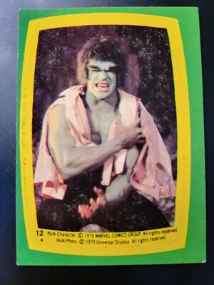  1979 Topps The Incredible Hulk Bruce Banner Marvel Sticker Card #12 - Image 1 of 2