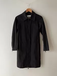 Maison Margiela MM6 Long Cotton Jacket Black IT 38 Unisex - Picture 1 of 16