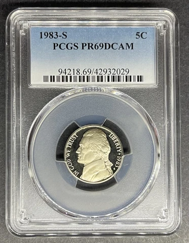 1983-S Proof Jefferson Nickel PCGS PR-69 DCAM, Buy 3 Items, Get $5 Off!! Cover