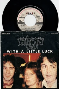 PAUL McCARTNEY & WINGS - WITH A LITTLE LUCK Very rare 1978 german 7"P/S Single! - Picture 1 of 1