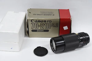 Canon 70-210mm f 4 FD Zoom Lens - Telephoto with Macro Lens Vintage Japan & Box - Picture 1 of 11
