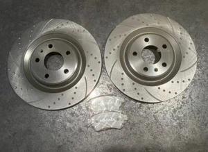 Brake Performance Rear Brake Rotors and Rear Brake Pads for 2019 Audi S4 - Picture 1 of 13