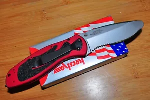 Kershaw 1675rdst ROT Rescue Unschärfe gezahntes unterstütztes Klappmesser JAN 05 USA - Bild 1 von 8