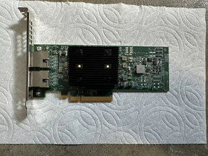 Carte réseau Dell Broadcom 57416 double port 10 GbE RJ45 PCIe x8 Dell P/N : 03TM39 - Photo 1/2