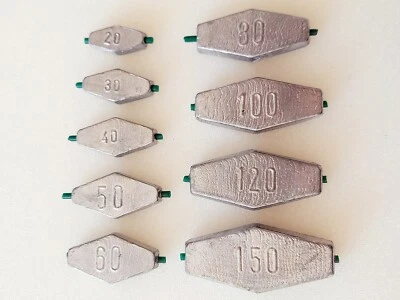 6-180gr Inliner, Sargblei, Sechskantblei, Grundblei, Karpfenblei - Bild 1 von 3