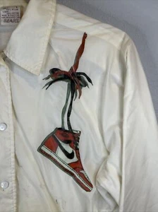 Vtg 80s Sears Lined Coaches Windbreaker Jacket Men's L Jordan 1 Nike OTS OG - Picture 1 of 16
