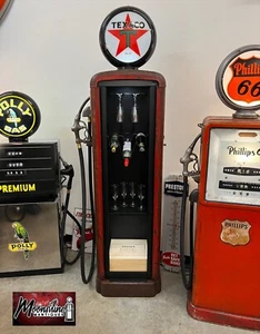 1930’s TEXACO Gilbarco Gas Pump Wine Cabinet - Home / Bar Decor - Picture 1 of 24