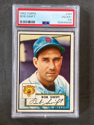1952 Topps #181 Bob Swift Set Break PSA 4.5 - Image 1 of 2