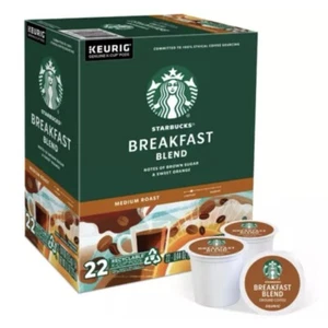 Starbucks Coffee Keurig Single Serve K-Cup Pods, Breakfast Blend,88CT - Picture 1 of 1