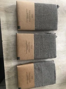 3 Stk DEPOT GESTREIFT FRANSEN Tischdecke Tischläufer 40x150 Schwarz Rost Beige - Bild 1 von 7