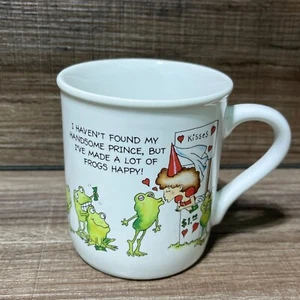 Hallmark Modern Woman Coffee Mug 1986 Handsome Prince Kiss Frogs - Picture 1 of 7