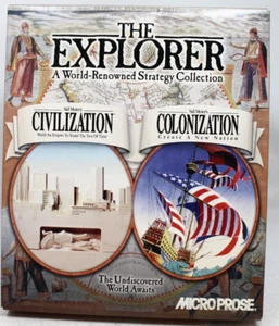 The Explorer Strategy collection MicroProse PC CD-ROM 1997 Video Game Big Box+ - Picture 1 of 13
