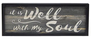 It Is Well With My Soul Cocina Granja Letrero Rústico Comedor Decoración Estampado - Imagen 1 de 6