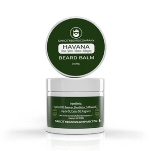 Oak City Beard Co. - (Havana) Beard Balm -  Citrus - Spices - Tobacco  - Picture 1 of 3