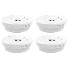 4er Set Rauchmelder Feuermelder DIN EN 14604 85dB Feuerwarnmelder Smoke Detector