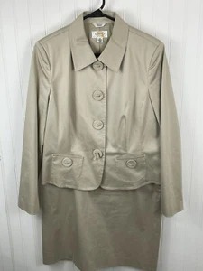 Traje falda china caqui de 2 piezas Talbots para mujer talla 12/14 - Imagen 1 de 13
