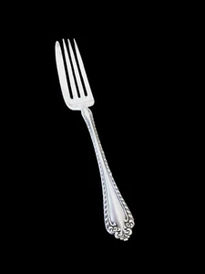 Forchetta da portata argento sterling antica, forchetta bistecca modello Alvin, melrose - Foto 1 di 7