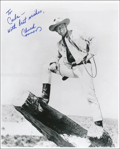 CHUCK CONNORS - INSCRIBED PHOTOGRAPH SIGNED Cover