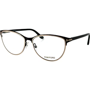 Tom Ford FT5420 Women's Metal Eyeglass Frame 049 Matte Dark Brown 54-16 Italy - Picture 1 of 6