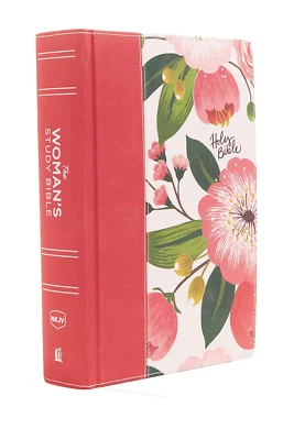The NKJV, Woman'S Study Bible, Cloth over Board, Full-Color [Pink Floral] Book - image 1 of 4