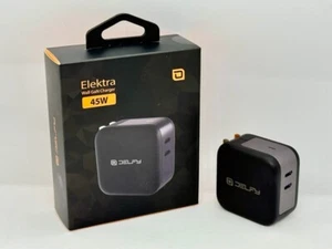 Delfy 45W Dual USB-C Port GaN Schnell Ladegerät Wandladegerät für iPhone iPad Android - Bild 1 von 6