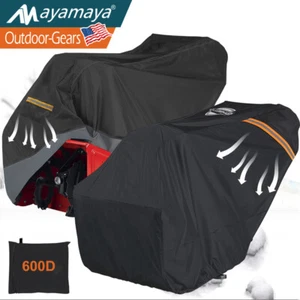 600D Heavy Duty Two-Stage Snow Blower Cover Waterproof Thrower Protector Anti-UV - Picture 1 of 15