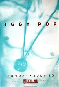 IGGY POP 1988 FILLMORE CONCERT POSTER - Picture 1 of 1