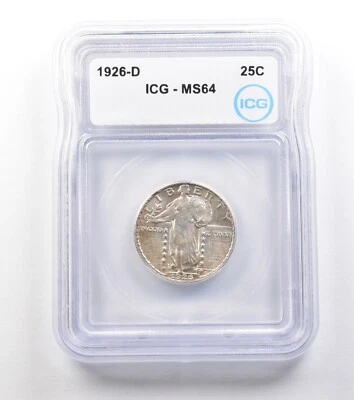 1926-D Standing Liberty Quarter MS64 ICG *1514 - Image 1 of 3