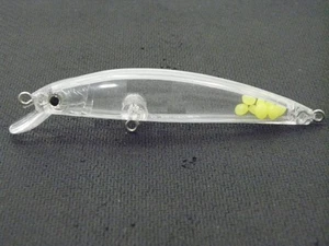 Señuelo de pesca wLure 10 cuerpos de señuelo de pececillos en blanco 3 1/2 pulgadas sin pintar UPM641 - Imagen 1 de 7