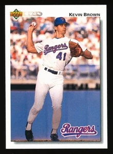 1992 Upper Deck Baseball Card #578 Kevin Brown Texas Rangers - Picture 1 of 2