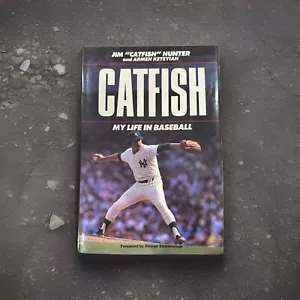 Jim Catfish Hunter New York Yankees Signed Catfish Hardcover Book JSA - Picture 1 of 3
