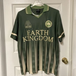 Camiseta de fútbol Earth Tribe The Last Air Bender bordada Nickelodeon para hombre M - Imagen 1 de 8