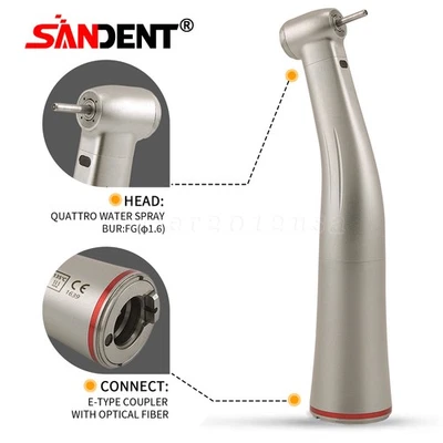 Dental 1:5 Winkelstück Wasser mit Licht Rot Kompatible KaVo NSK Electric Motor