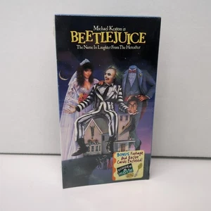Beetlejuice VHS Factory Sealed with Warner Home Video Watermark - Picture 1 of 3